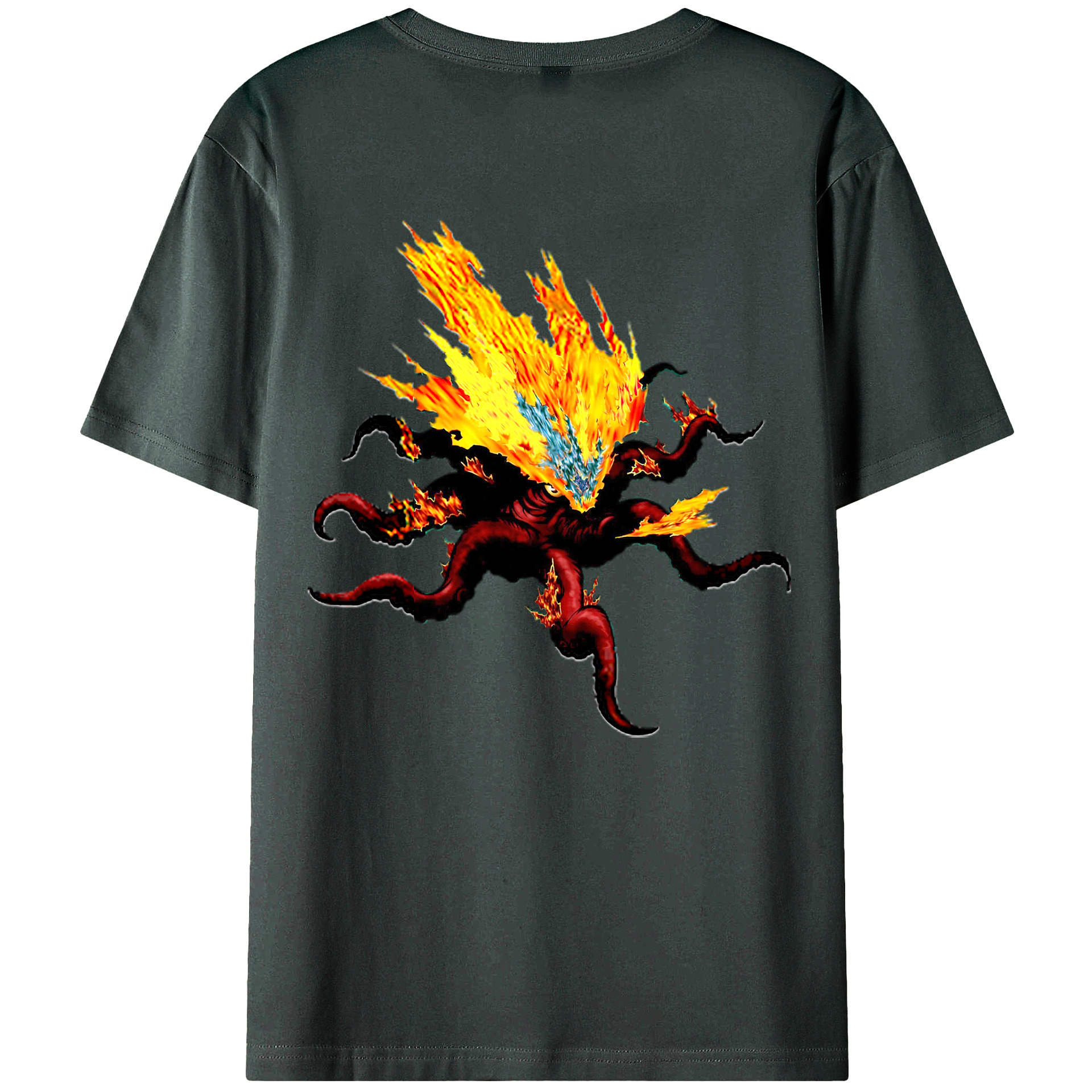 （画像用） 遊☆戯☆王 Yu-Gi-Oh! 綿100％ メンズ半袖Tシャツ（バックプリント） 通気性